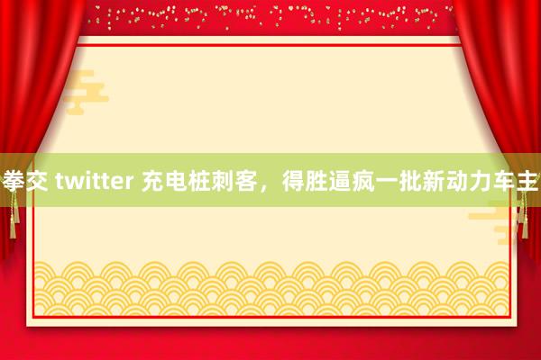 拳交 twitter 充电桩刺客，得胜逼疯一批新动力车主