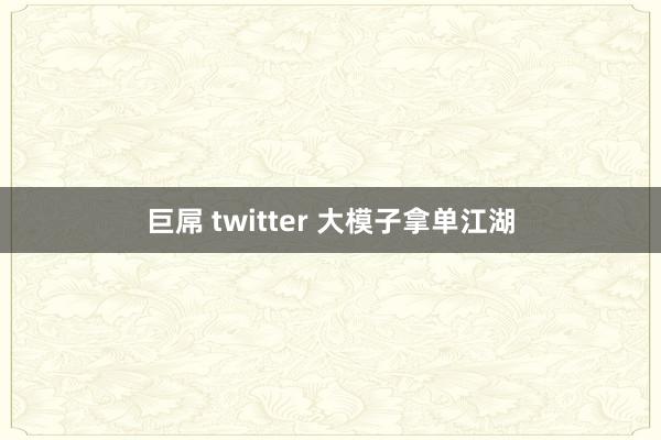 巨屌 twitter 大模子拿单江湖