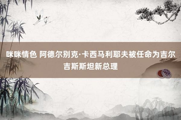 咪咪情色 阿德尔别克·卡西马利耶夫被任命为吉尔吉斯斯坦新总理