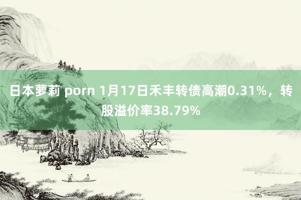 日本萝莉 porn 1月17日禾丰转债高潮0.31%，转股溢价率38.79%