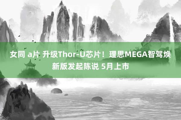 女同 a片 升级Thor-U芯片！理思MEGA智驾焕新版发起陈说 5月上市