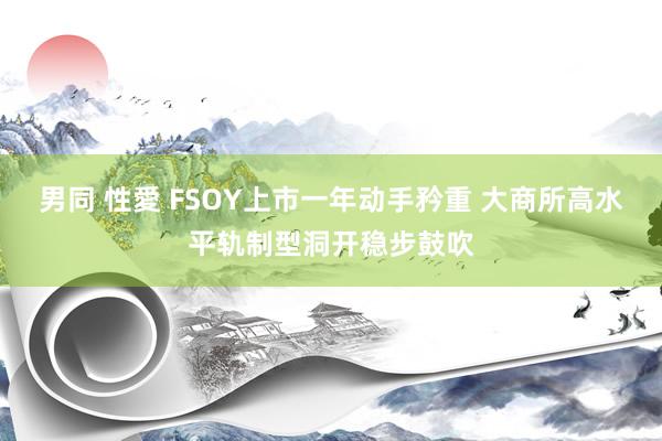 男同 性愛 FSOY上市一年动手矜重 大商所高水平轨制型洞开稳步鼓吹