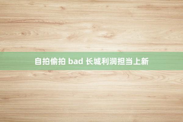 自拍偷拍 bad 长城利润担当上新