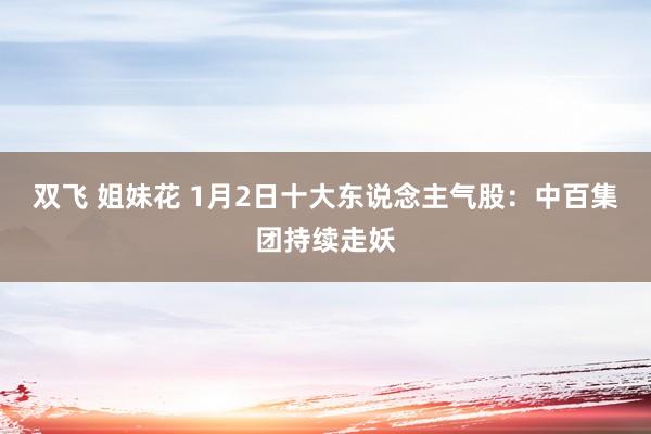 双飞 姐妹花 1月2日十大东说念主气股：中百集团持续走妖