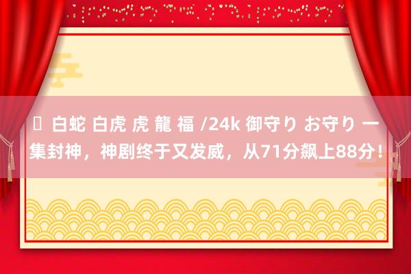 ✨白蛇 白虎 虎 龍 福 /24k 御守り お守り 一集封神，神剧终于又发威，从71分飙上88分！